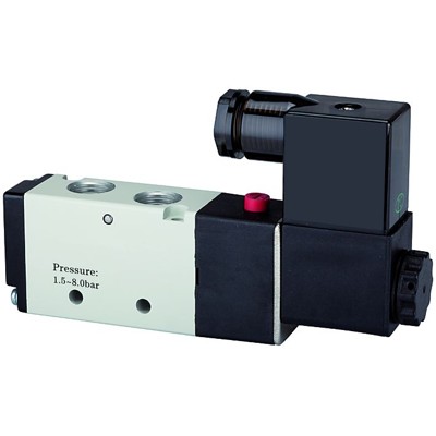 RIEGLER® - 5/2-Wegeventil elektropneumatisch »4V« monostabil, G 1/8", 24VDC, 500l/min