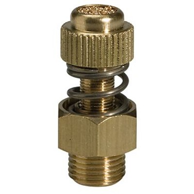 RIEGLER® - Schalldämpfer mit Federeinstellung, G 1/8", SW 13