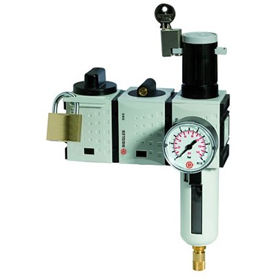 RIEGLER® - Wartungsstation SAFETY »FUTURA«, KH-AV-FR, HA, BG 1, G 3/8", 2,5-8
