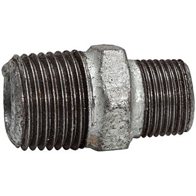 RIEGLER® - Doppelgewindenippel 245 A/A, R 2.1/2", R 2", Temperguss schwarz
