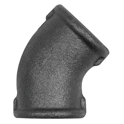 RIEGLER® - Winkel 120, 45°, Rp 3/4" I, Rp 3/4" I, Temperguss schwarz