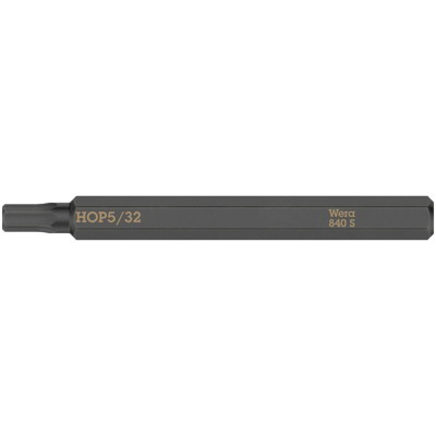 Wera® - 840 S Hex-Plus Innensechskant Bits für Schlagschraubendreher, 5/32" x 70mm