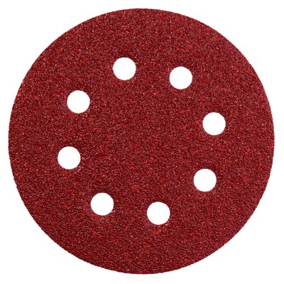 metabo® - 5 Haftschleifblätter, 125 mm, P 60, Serie "professional", für Holz und Metall, für Exzenterschleifer (631227000)