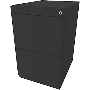 Standcontainer Note™, mit 2 Hängeregistraturen, Höhe 698 - 731 mm, ohne Top, anthrazitgrau.