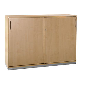 HANNA - Schiebetürschrank, 2 Fachböden, Dekor Buche.