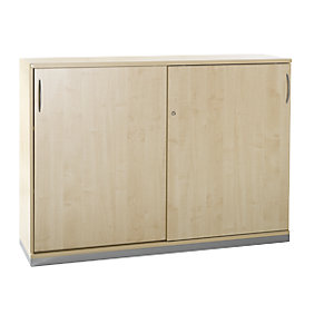 HANNA - Schiebetürschrank, 2 Fachböden, Dekor Ahorn.