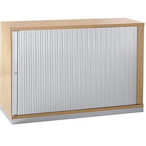 HANNA - Rollladenschrank, Höhe 781 mm, 1 Fachboden, Dekor Buche.
