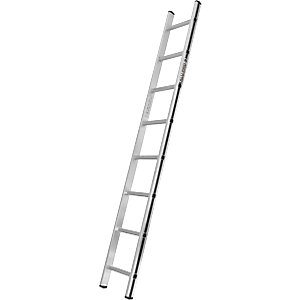 Anlegeleiter mit Sprossen, Breite 350 mm, 8 Sprossen.