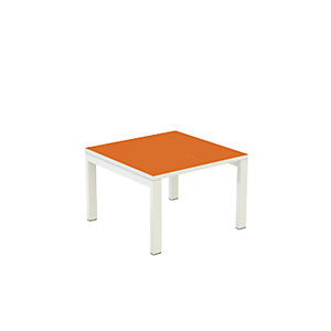 Beistelltisch easyDesk®, HxBxT 400 x 600 x 600 mm, orange.