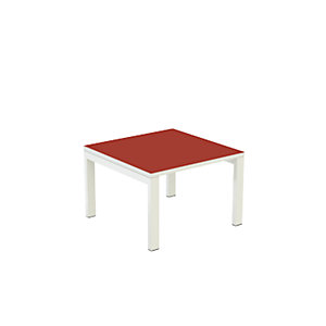 Beistelltisch easyDesk®, HxBxT 400 x 600 x 600 mm, rot.