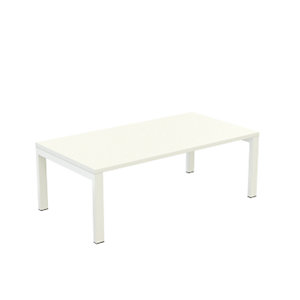 Beistelltisch easyDesk®, HxBxT 400 x 1140 x 600 mm, weiß.