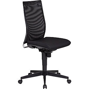 Bürostuhl Hamilton, Synchronmechanik, schwarz, Netzrücken.