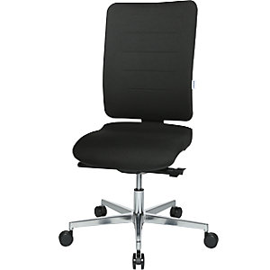 Bürostuhl V3 Bandscheibensitz, Sitztiefen- und -neigungsverstellung, Rückenlehne gepolstert, schwarz.