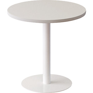 Lounge-Tisch, rund, Ø 600 mm, weiß.