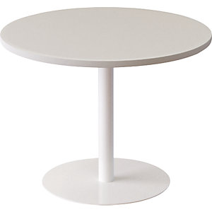 Lounge-Tisch, rund, Ø 800 mm, weiß.
