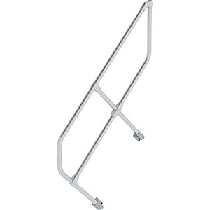 Zweites Geländer, für Industrietreppe mit Neigungswinkel 45°, 4 Stufen.