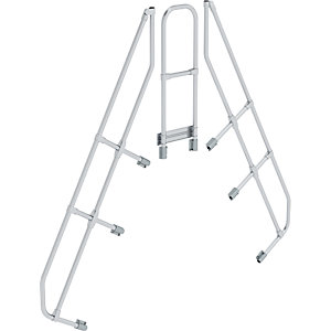 Zweites Geländer, für Überstiegsbrücke, für 7 Stufen und Plattform 1200 x 600 mm.