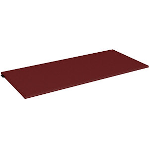 Filz-Sitzkissen für Einzelbox, Breite 762 mm, rot.