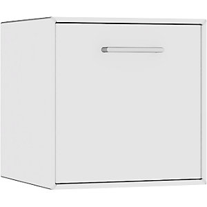 Einzelbox, hängend, 1 Schublade, Breite 385 mm, reinweiß.