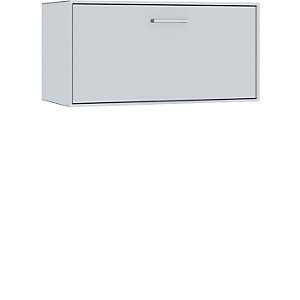 Einzelbox, hängend, 1 Schublade, Breite 770 mm, weißaluminium.