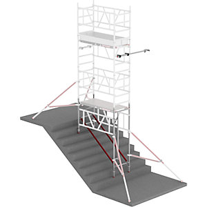 Erweiterungsmodul MiTOWER STAIRS, Plus, Für Plattformgröße 1,65 x 0,75 m.