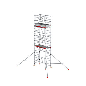 Schnellbau-Fahrgerüst MiTOWER Plus, Fiber-Deck®-Plattform, Arbeitshöhe 6 m.