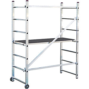 Kleingerüst, Plattform 1,47 x 0,5 m, Arbeitshöhe 3 m.
