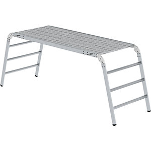 Arbeitsplattform, klappbar, Plattform-LxB 1860 x 750 mm, Höhe 970 mm.