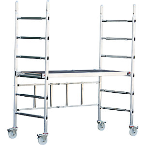 Modulgerüst ALUPRO CONCEPT, Modul 1, Standhöhe 0,89 m, Plattformlänge 1,58 m.