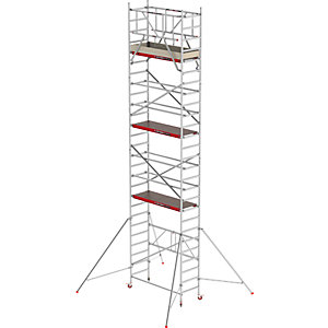 Zimmergerüst RS 44-POWER, Holzplattform, Länge 1,85 m, Arbeitshöhe 8,80 m.