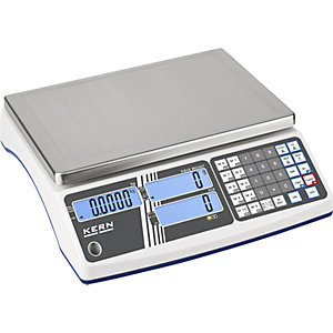 Zählwaage, robuste Ausführung, Wägebereich 6 kg, Ablesbarkeit 0,5 g.