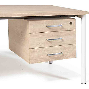 Unterschrank für Desk Duo, BxT 428 x 600 mm, Eiche.