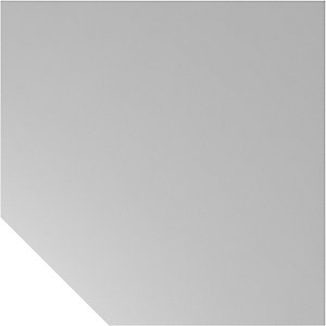 Verkettungsplatte, trapezförmig, mit höhenverstellbarem Stützfuß, lichtgrau / graphit.