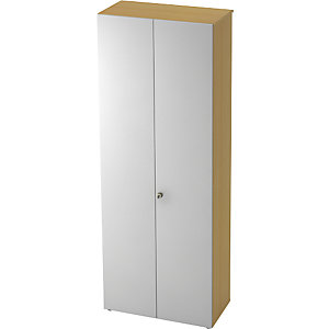Aktenschrank, Flügeltüren, 5 Fachböden, Buche / alusilber.