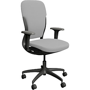 Bürodrehstuhl MOTION, Polsterrückenlehne, dunkelgrau, grau.