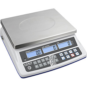 Zählwaage, Wägeplattform-BxT 315 x 340 mm, Wägebereich max. 15 kg.