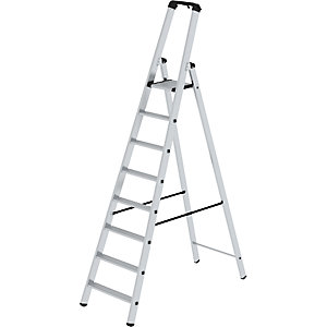 Stufen-Stehleiter, einseitig, Standard-Ausführung, 8 Stufen.