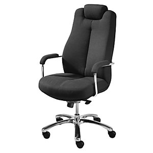 Bürostuhl 24h SONATA, mit Kopfstütze, Kopfstütze verstellbar, Stoff.