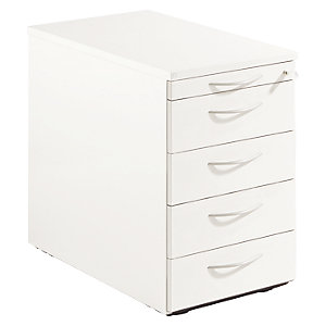 THEA - Standcontainer, Utensilienschub, 4 Materialschübe, altweiß.