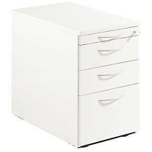 THEA - Standcontainer, Utensilienschub, 2 Materialschübe, Hängeregistratur, altweiß.
